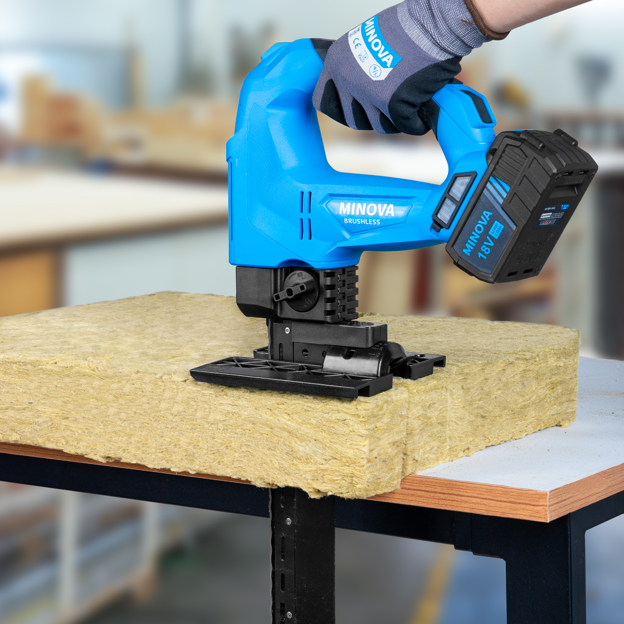 Cordless Insulating Saw for Mineral Wool/Rock Wool Material