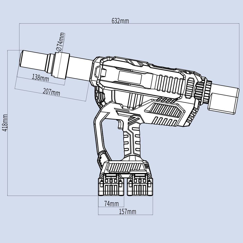 KD-0280B Cordless Brushless Rivet Tool