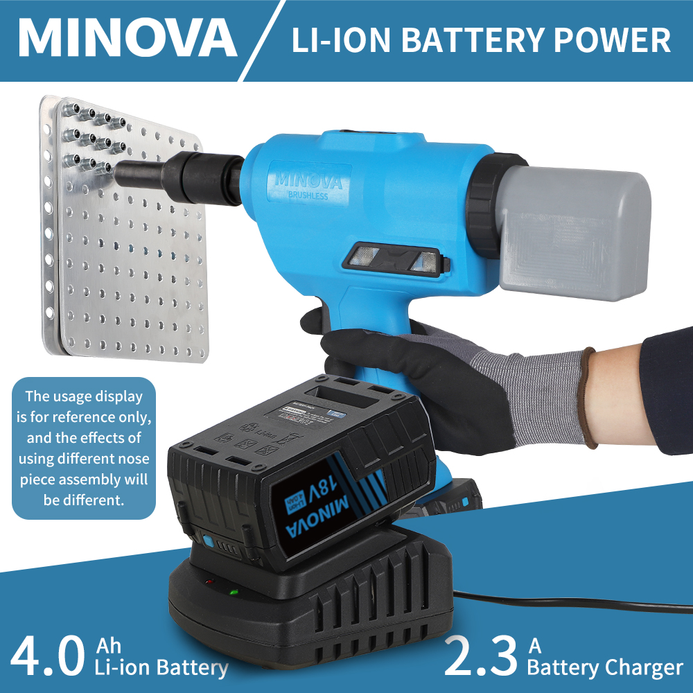 MINOVA KD-02H Handheld Electric Cordless Battery Rivets Gun