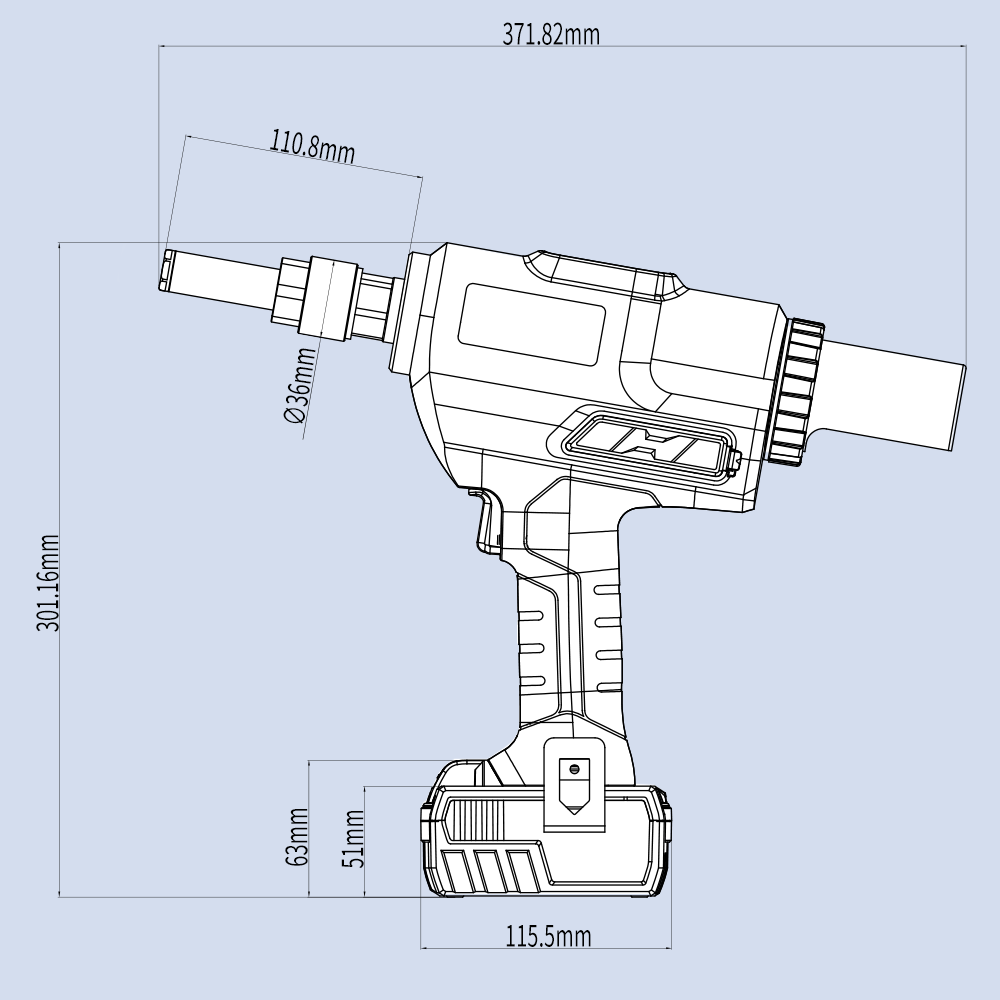 KD-02HT Cordless Brushless Rivet Tool