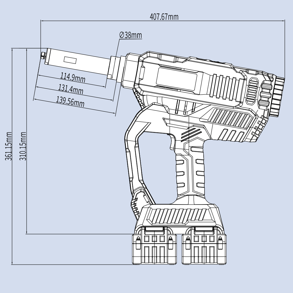 KD-0240T Cordless Brushless Rivet Tool