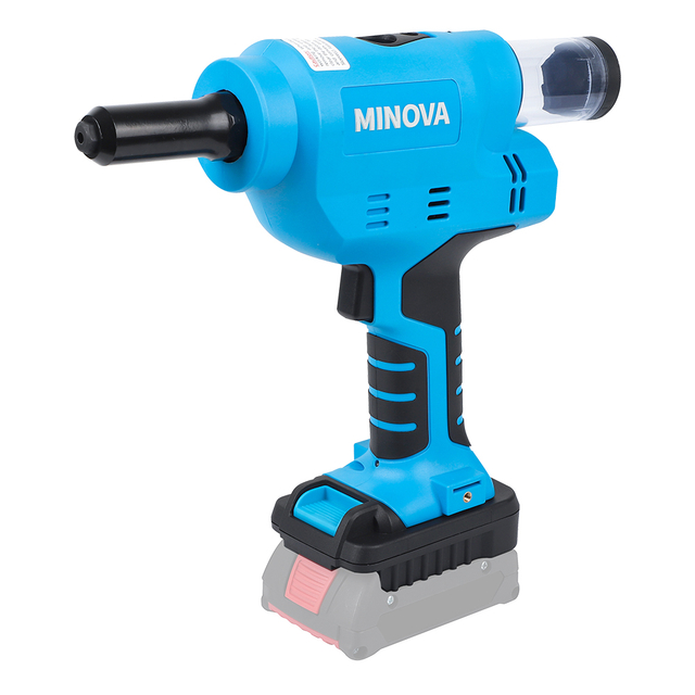 MINOVA Brushless Cordless KD-02X+ Rivet Tool Kit With Battery Adaptor