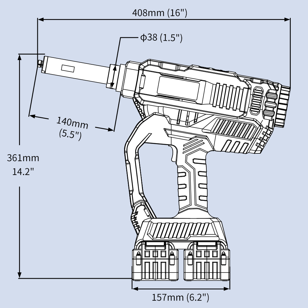 KD-0250T 36V Brushless Tool for 8-10mm BBtail
