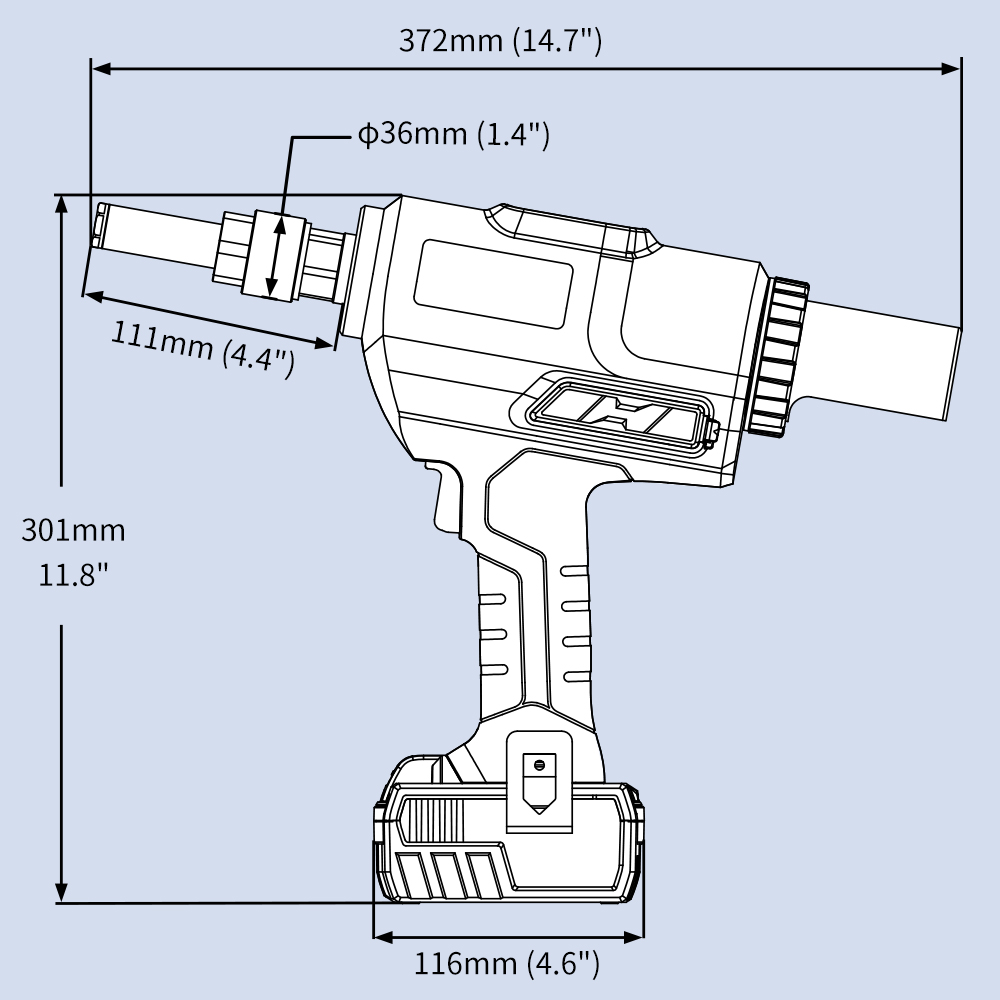 KD-02HT Brushless Tool for Multi Rivets