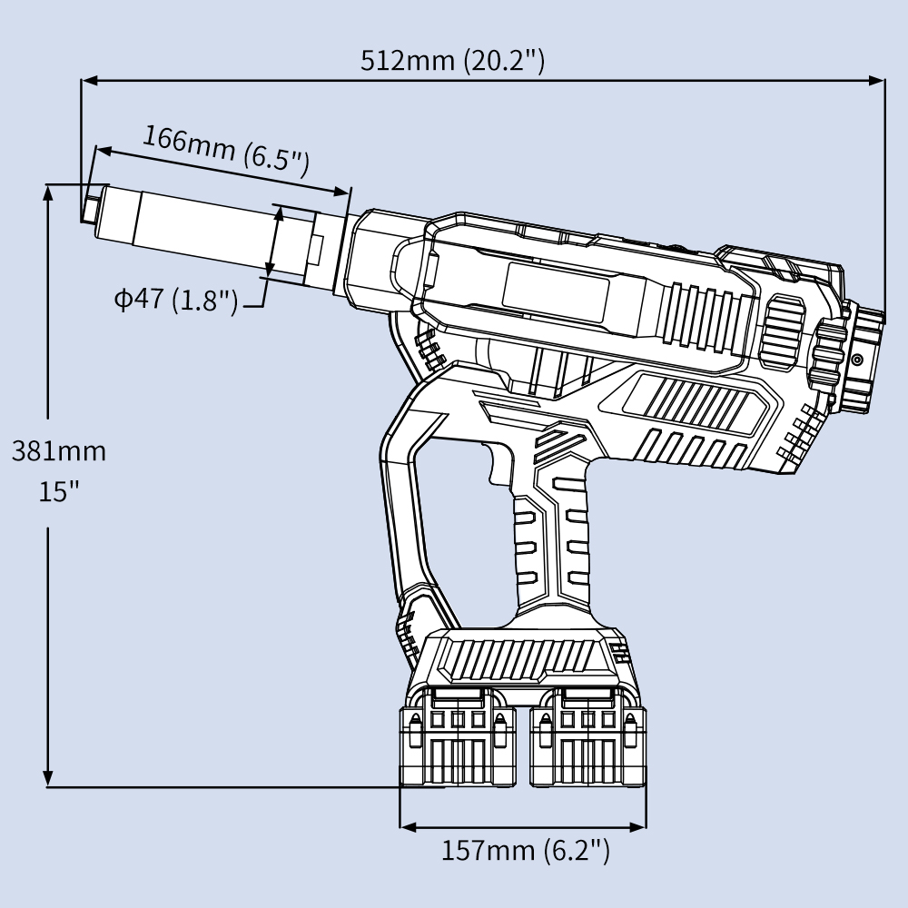 KD-0270T 36V Brushless Tool for 12mm BBtail