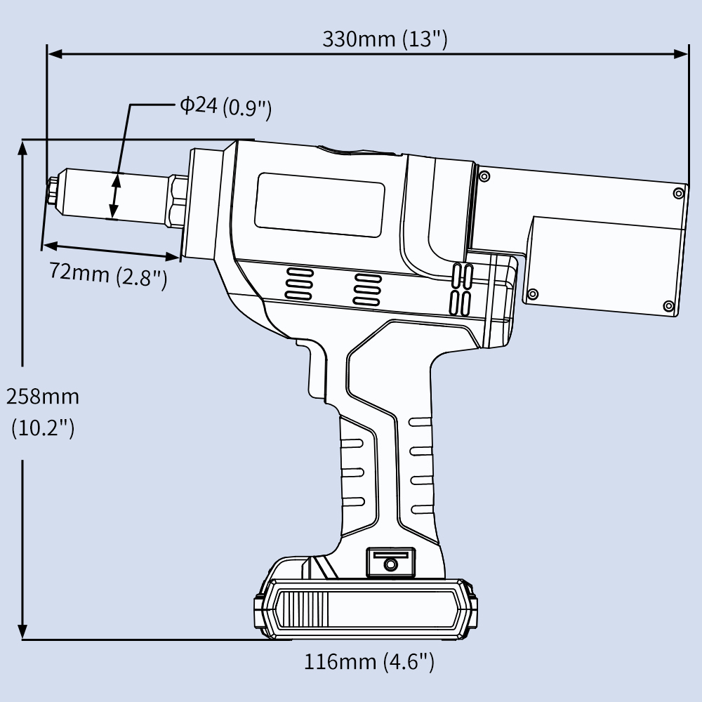 KD-02F 18V Cordless Tool for Blind Rivet